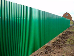 Забор цвет "Зелёный мох"